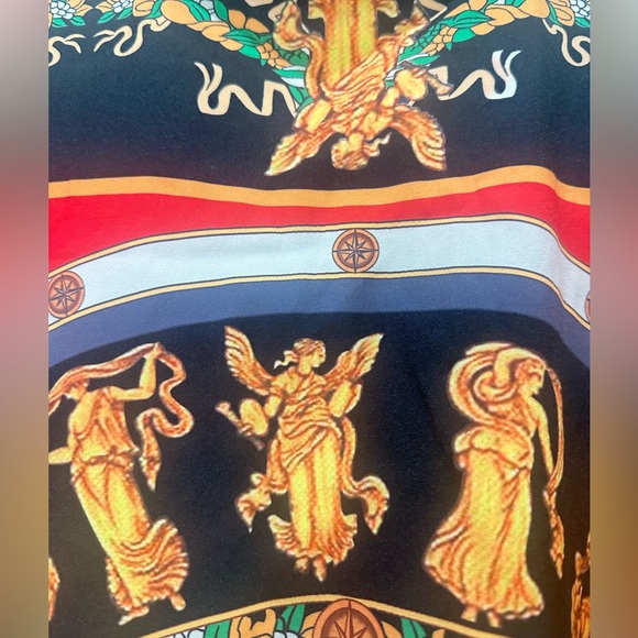 Buttondown Lightweight Mini Dress w/slightly pouf sleeves size Small - Picture 8 of 8